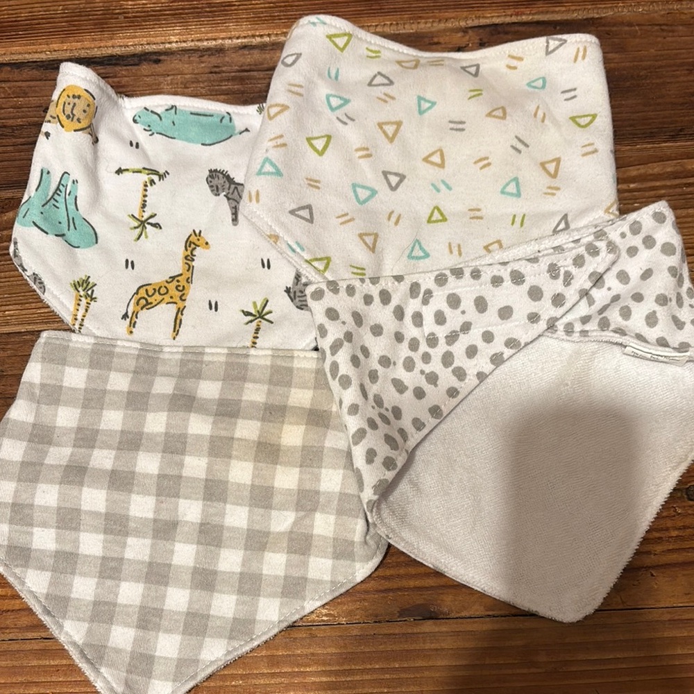 Colorful Baby Bandana Bib Set